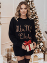 Sweter damski one size MIU MIU z napsiem czarny Dstreet MY2347
