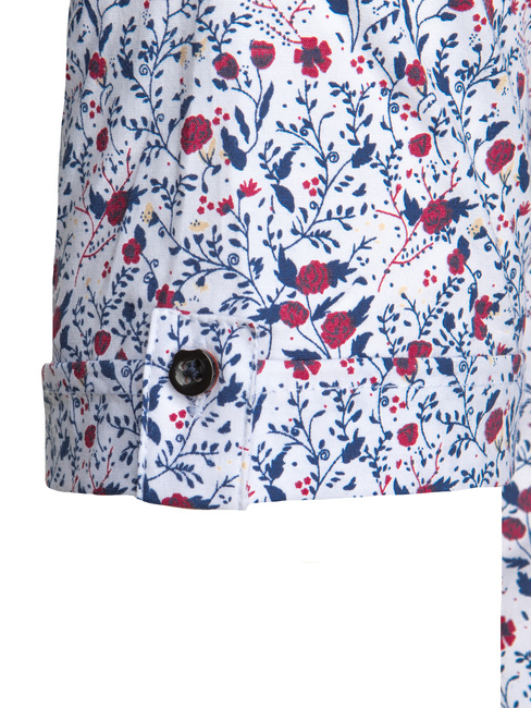 Koszula męska z krótkim rękawem biała Dstreet KX1071