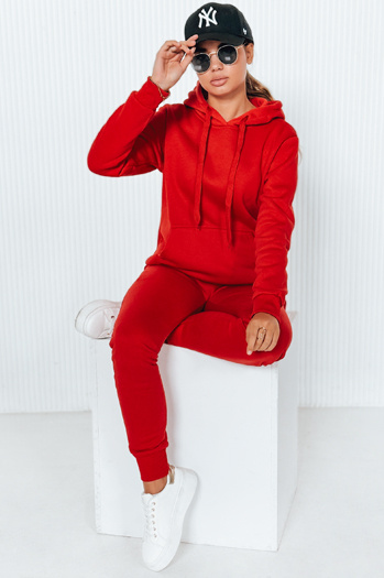 Komplet damski dresowy DRESSLILY czerwony AY0328