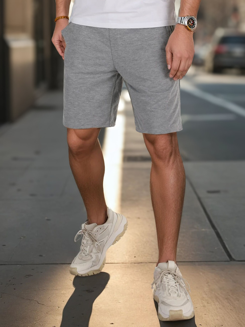 Spodenki męskie dresowe szare Dstreet SX2485