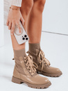 Botki damskie HOLLYHOCK beżowe Dstreet ZY0372