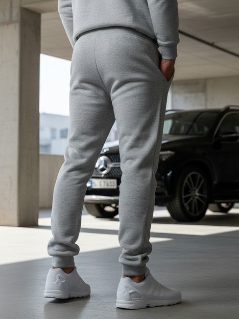 Spodnie męskie dresowe szare Dstreet UX2623
