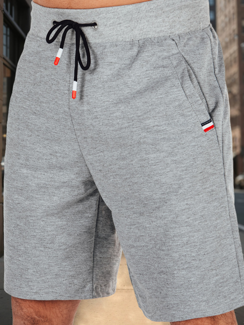 Spodenki męskie dresowe szare Dstreet SX2485