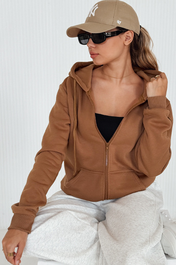 Bluza damska VICTORIA brązowa BY1396