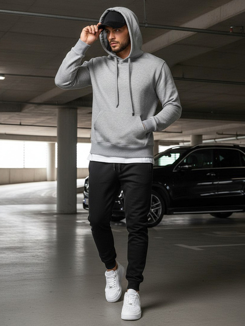 Spodnie męskie dresowe czarne Dstreet UX2395