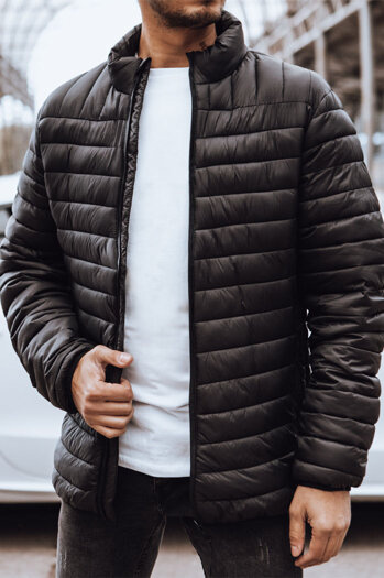 Kurtka męska przejściowa pikowana czarna Dstreet TX4582