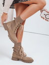 Botki damskie HOLLYHOCK beżowe Dstreet ZY0372