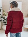 Kurtka damska sztruksowa TRENDYGLAM bordowa Dstreet TY4942