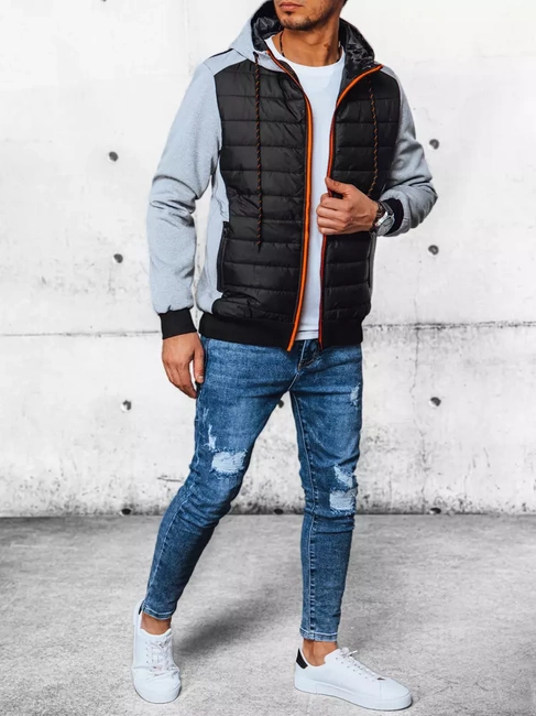 Kurtka męska pikowana jasnoszara Dstreet TX4393