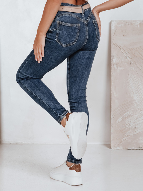 Jeansy damskie push up niebieskie Dstreet UY2783