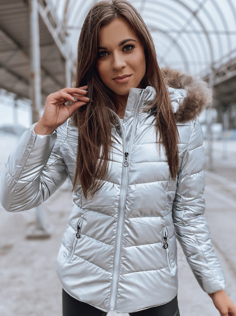 Kurtka damska NELLY srebrna Dstreet TY2273