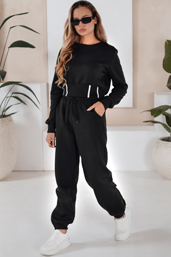 Damski komplet dresowy czarny Dstreet AY1159