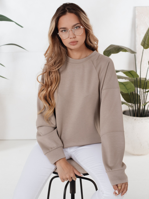Bluza damska UZORI beżowa Dstreet BY1285