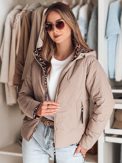 Kurtka przejściowa damska dwustronna ZIBERKA beżowa Dstreet TY4870