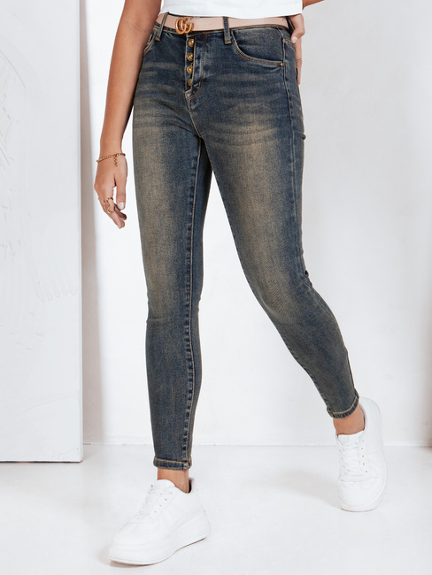 Jeansy damskie skinny granatowe Dstreet UY2825