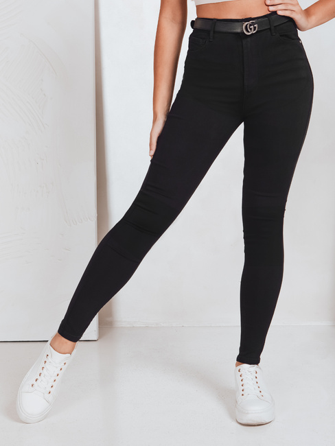 Jeansy damskie skinny czarne Dstreet UY2759