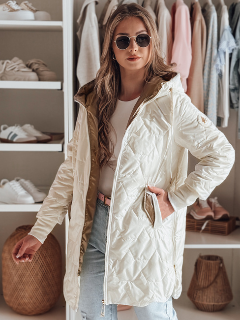 Kurtka damska pikowana przejściowa LIVIANA biała Dstreet TY4808