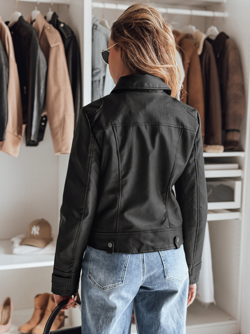 Kurtka skórzana damska ramoneska DARKGLORY czarna Dstreet TY4963