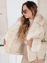 Kurtka damska ramoneska z futerkiem beżowa Dstreet TY5123