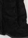 Kozaki damskie zamszowe czarne Dstreet ZY1337