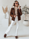 Kurtka damska sztruksowa TRENDYGLAM brązowa Dstreet TY4941