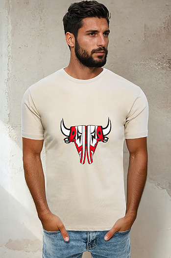 T-shirt męski beżowy Dstreet RX4932