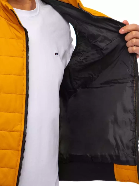 Kamizelka męska pikowana ciemnożółta Dstreet TX4018