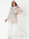 Kurtka przejściowa damska parka BRENS ecru Dstreet TY4229