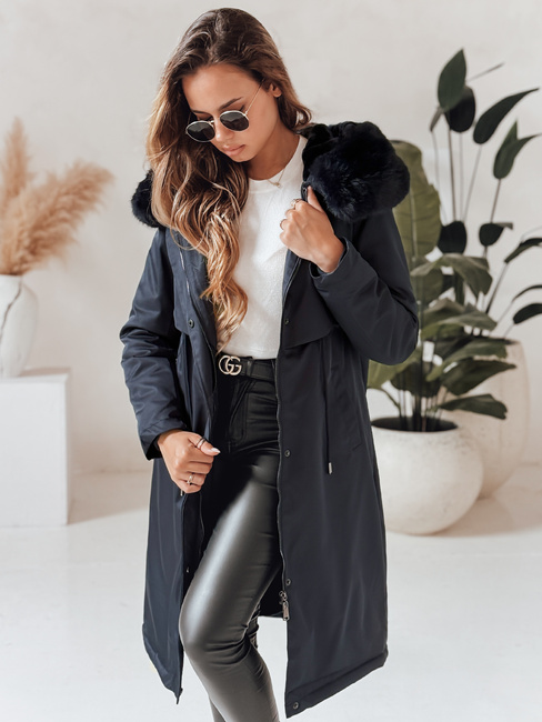 Kurtka zimowa damska parka LUSTER granatowa Dstreet TY4018