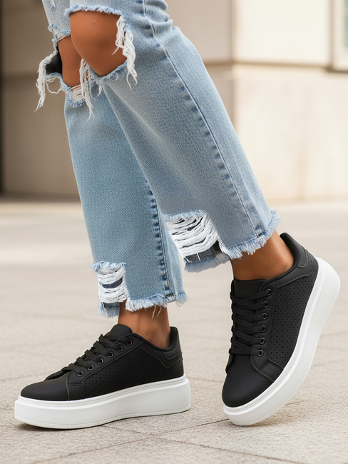 Sneakersy damskie czarne Dstreet ZY1371