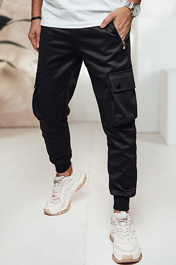 Spodnie męskie cargo czarny Dstreet UX4459