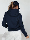 Bluza damska BASIC z kapturem granatowa BY0561