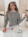 Damski sweter basic DARMILA szary Dstreet MY2505