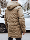 Kurtka zimowa męska ciemnobeżowa Dstreet TX4593
