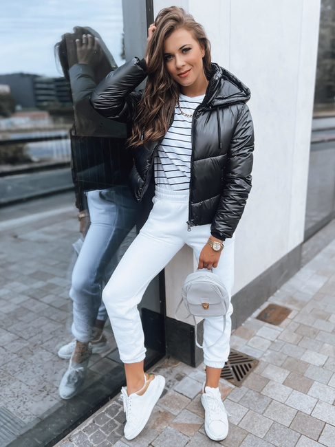 Kurtka przejściowa damska pikowana LOLAROSE czarna Dstreet TY3684