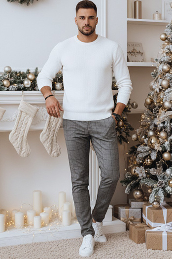 Spodnie męskie casual ciemnoszare Dstreet UX4403z