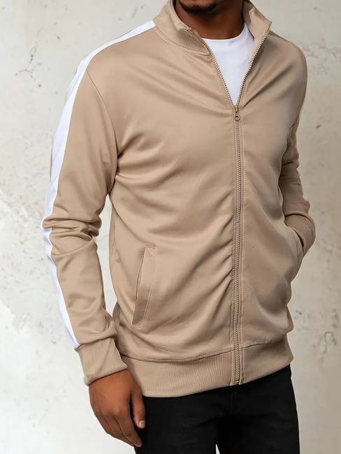 Bluza męska rozpinana beżowa Dstreet BX5564