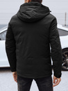 Kurtka męska zimowa z kapturem czarna Dstreet TX4908
