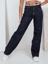 Jeansy damskie wide leg granatowe Dstreet UY2769