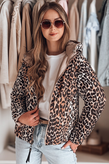 Kurtka przejściowa damska dwustronna ZIBERKA beżowa Dstreet TY4870