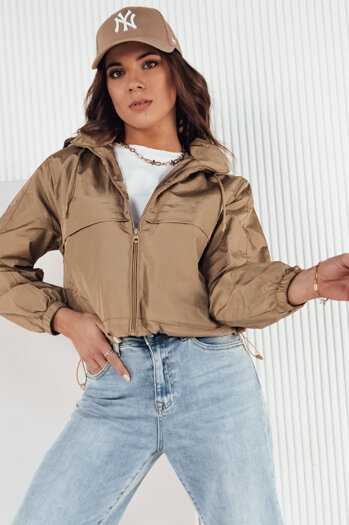 Kurtka przejściowa damska z kapturem GRAUS beżowa Dstreet TY4221