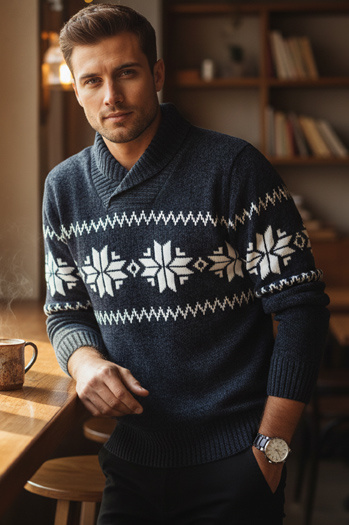 Sweter męski granatowy Dstreet WX2272