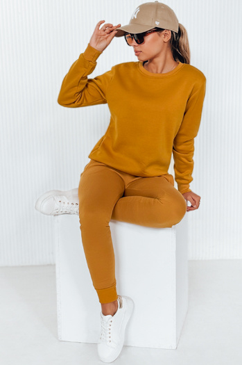 Komplet damski dresowy FITT kamelowy Dstreet AY0505