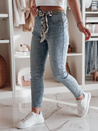 Spodnie damski jeansowe skinny z paskiem FLORENCIO niebieskie Dstreet UY2457_1