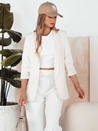Marynarka damska OPTON ecru Dstreet PY0094