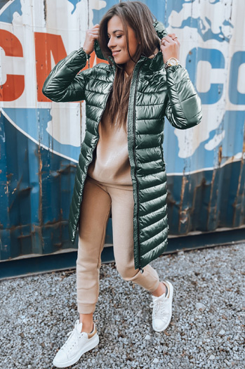 Kurtka zimowa damska pikowana LESSI zielona Dstreet TY5524