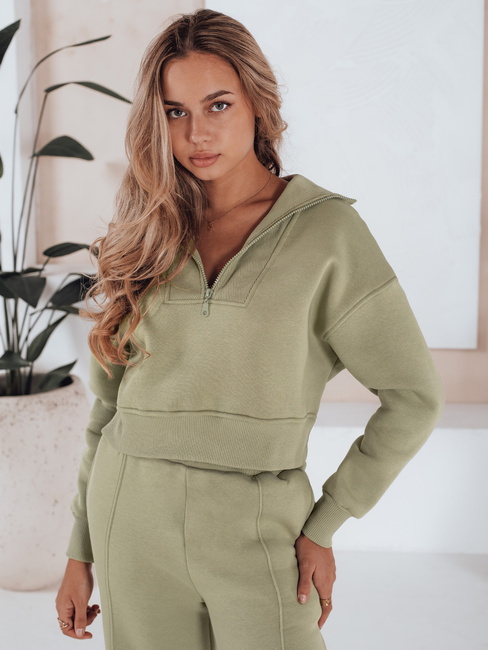 Komplet dresowy damski MARINO ciemnozielony Dstreet AY0977