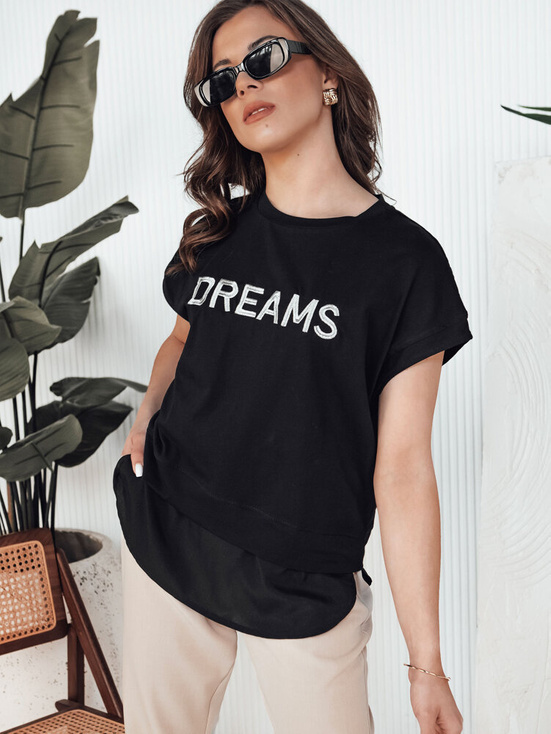 T-shirt damski DREAMY czarny Dstreet RY2523