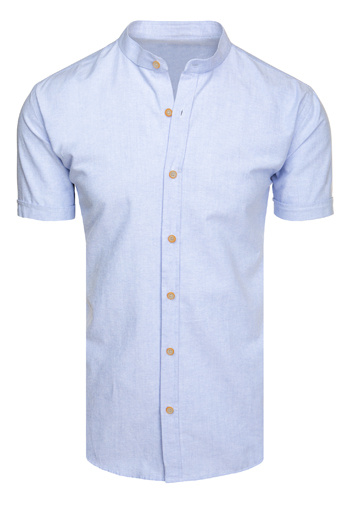 Koszula męska z krótkim rękawem niebieska Dstreet KX1047