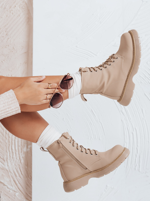 Botki damskie MOONSTONE khaki Dstreet ZY0369